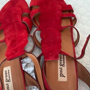 Paul Green Red Sandals